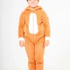 Kids * Kids Orange Waffle Fox Onesie