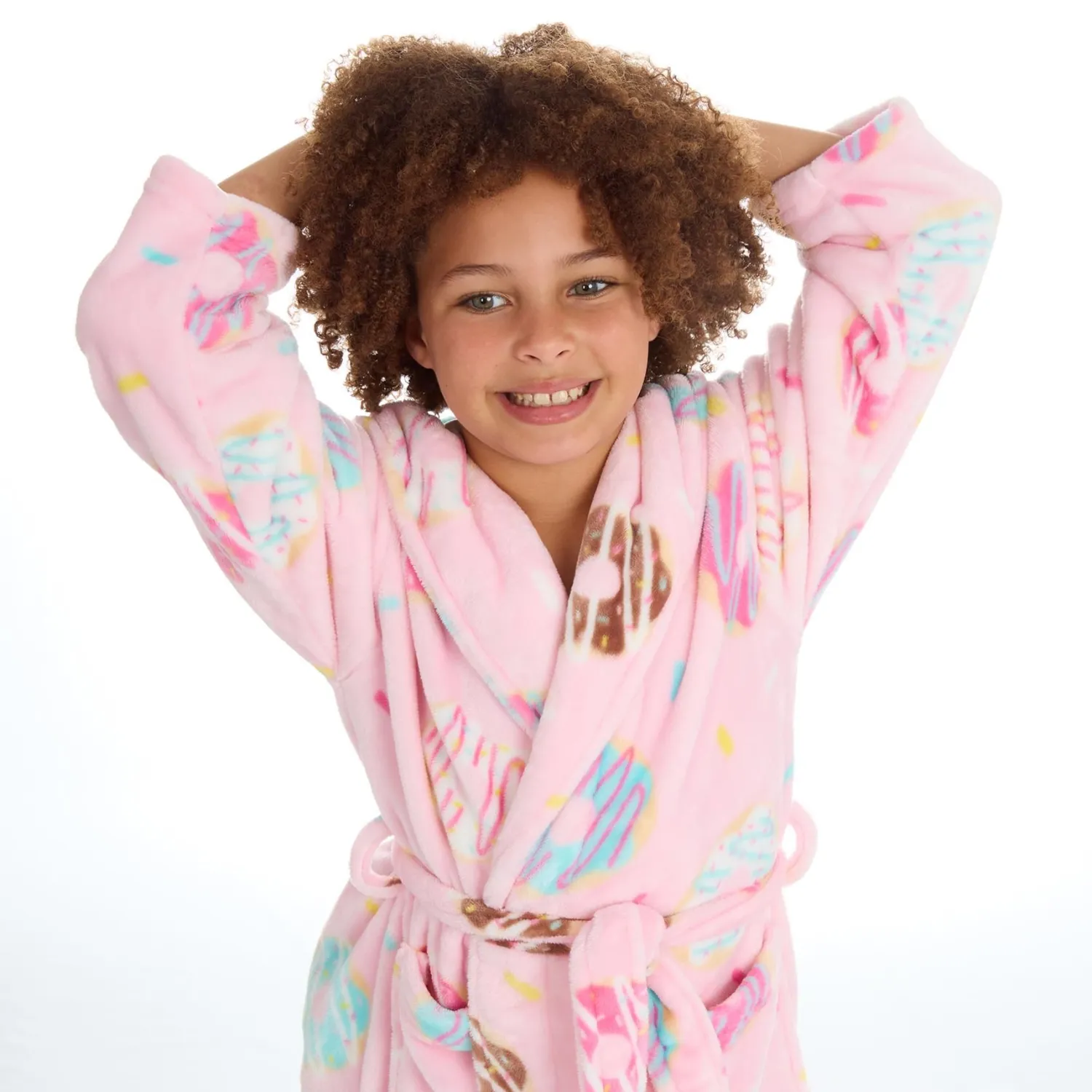 kids_pink_donut_print_dre_0.webp Kids Slumber Party Kids Pink Donut Print Dressing Gown