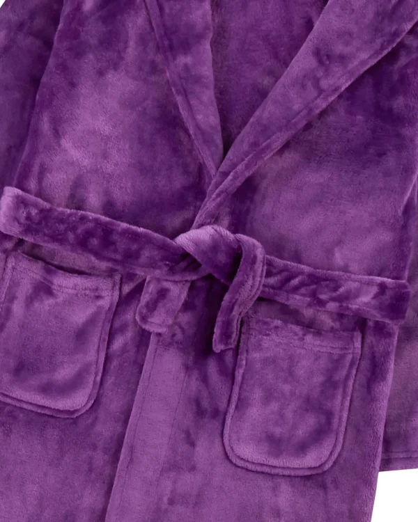 Kids * Kids Plush Dressing Gown - Purple