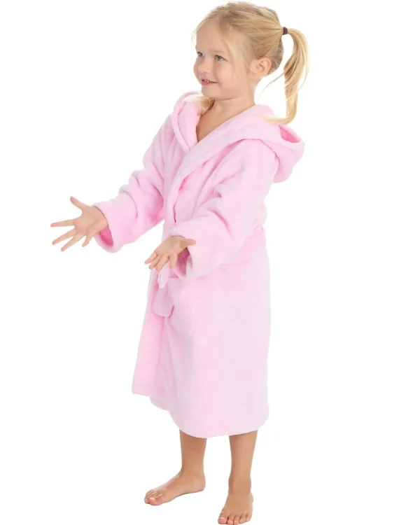 Kids * Kids Plush Dressing Gown - Light Pink