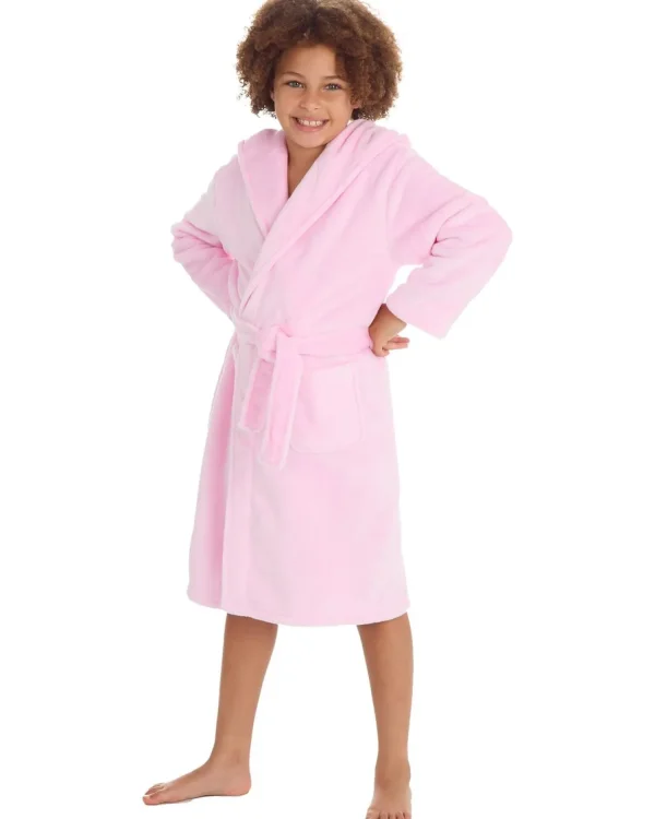 Kids * Kids Plush Dressing Gown - Light Pink