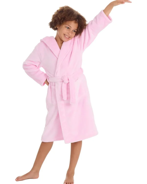 Kids * Kids Plush Dressing Gown - Light Pink