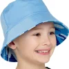Kids Bertie & Bo Kids Reversible Bucket Hat - Blue Camo