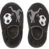 Kids 4Kidz Black Football Slippers