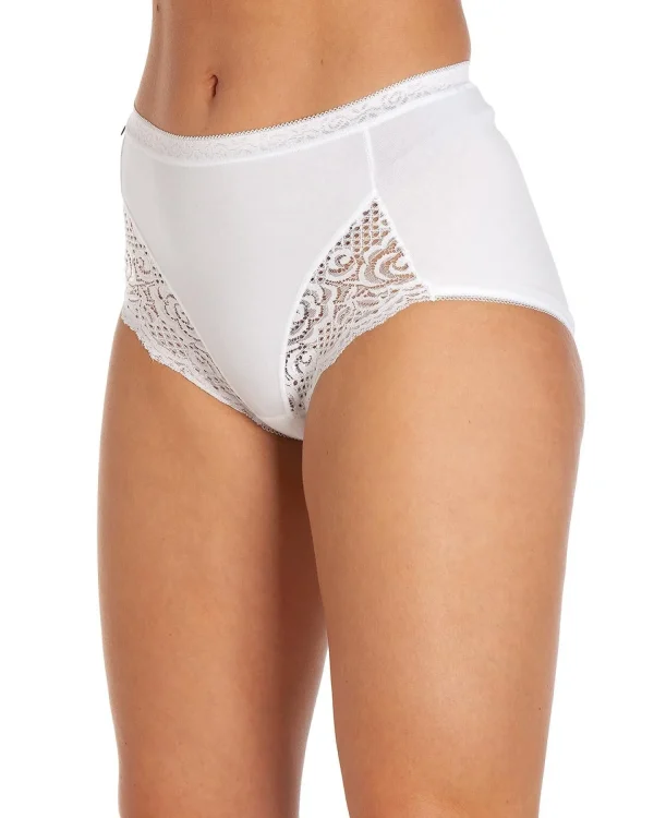 La Marquise Knickers | 3 Pack Lace Maxi Brief - White