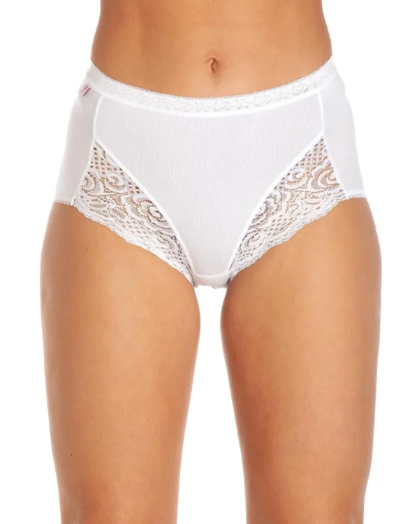 La Marquise Knickers | 3 Pack Lace Maxi Brief - White