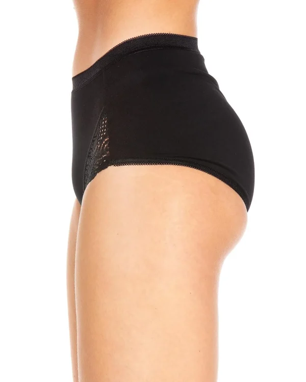 La Marquise Knickers | 3 Pack Lace Maxi Brief - Black