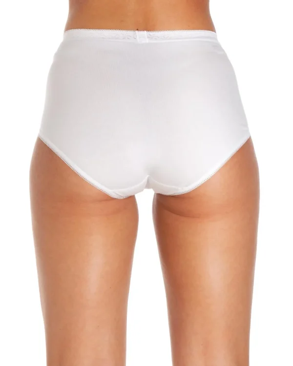 La Marquise Knickers | 3 Pack Lace Maxi Brief - White