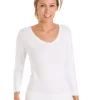 La Marquise Thermals | 2 Pack Thermal Long Sleeve Top - White