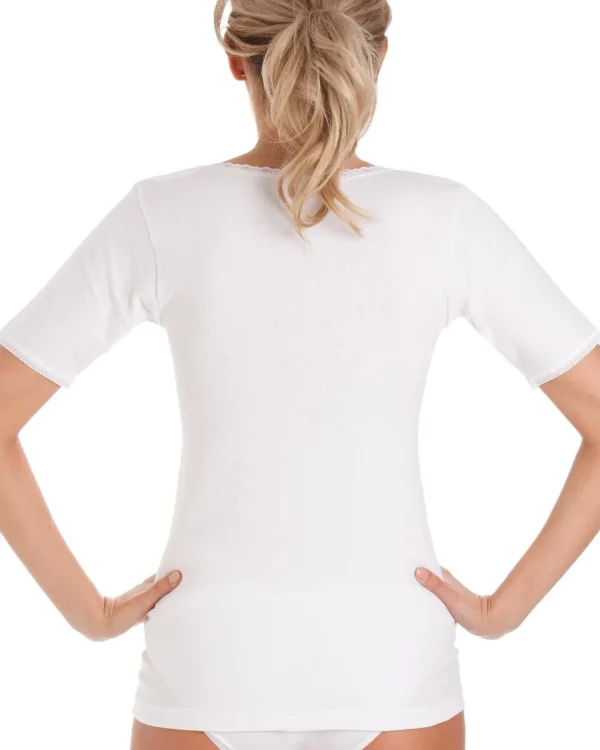 La Marquise Thermals | 2 Pack Thermal Short Sleeve Top - White