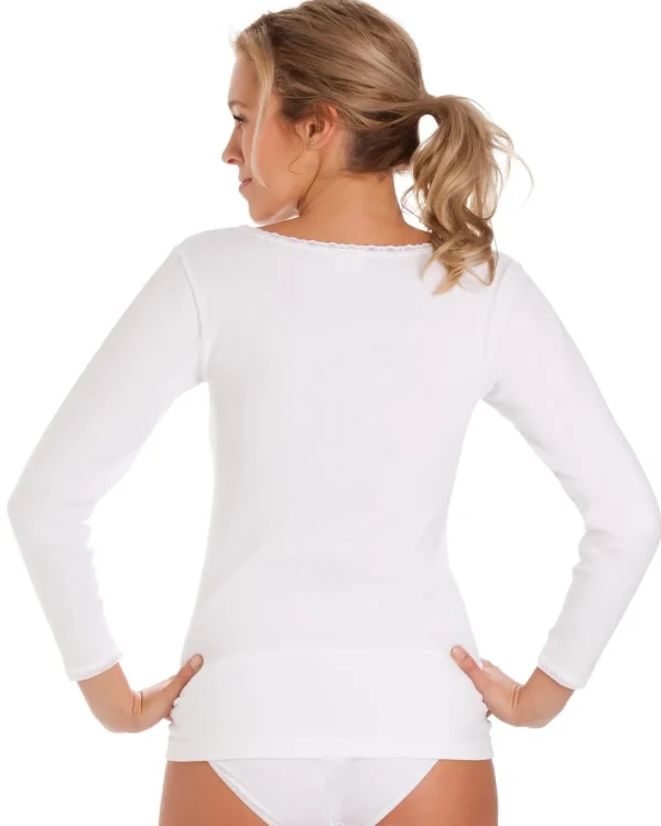 La Marquise Thermals | 2 Pack Thermal Long Sleeve Top - White