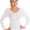 La Marquise Thermals | 2 Pack Viloft Thermal Long Sleeve Top - White