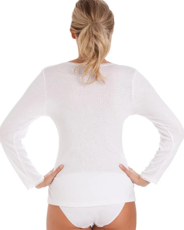 La Marquise Thermals | 2 Pack Viloft Thermal Long Sleeve Top - White