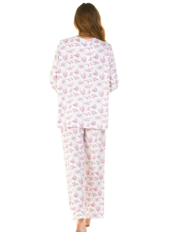 La Marquise Pyjamas | Elizabeth Cloudknit Floral Button Pyjamas