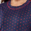 La Marquise Nighties | Festive Prints Short Sleeve Nightie - Navy Stars