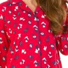 La Marquise Pyjamas | Festive Prints Button Pyjamas - Red Scotty Dogs