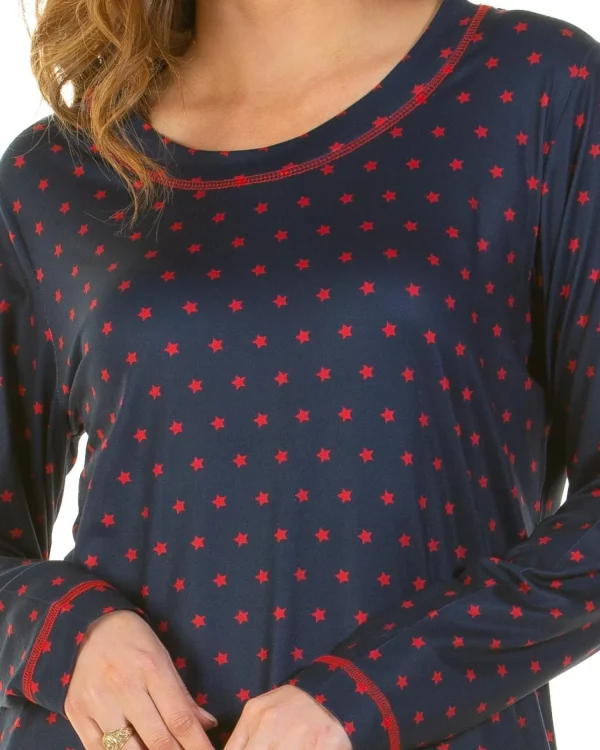 La Marquise Pyjamas | Festive Prints Pyjamas - Navy Stars