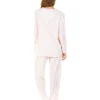 La Marquise Pyjamas | Flower Leaf Cuddleknit Pyjamas - Pink
