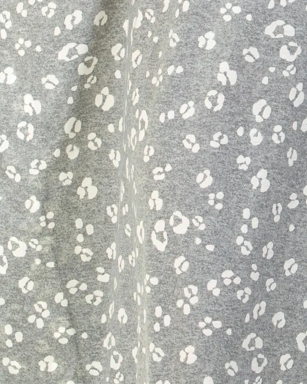 La Marquise Pyjamas | Heather Leopard Cropped Pyjamas - Grey