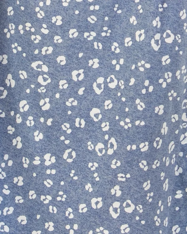 La Marquise Pyjamas | Heather Leopard Short Pyjamas - Blue