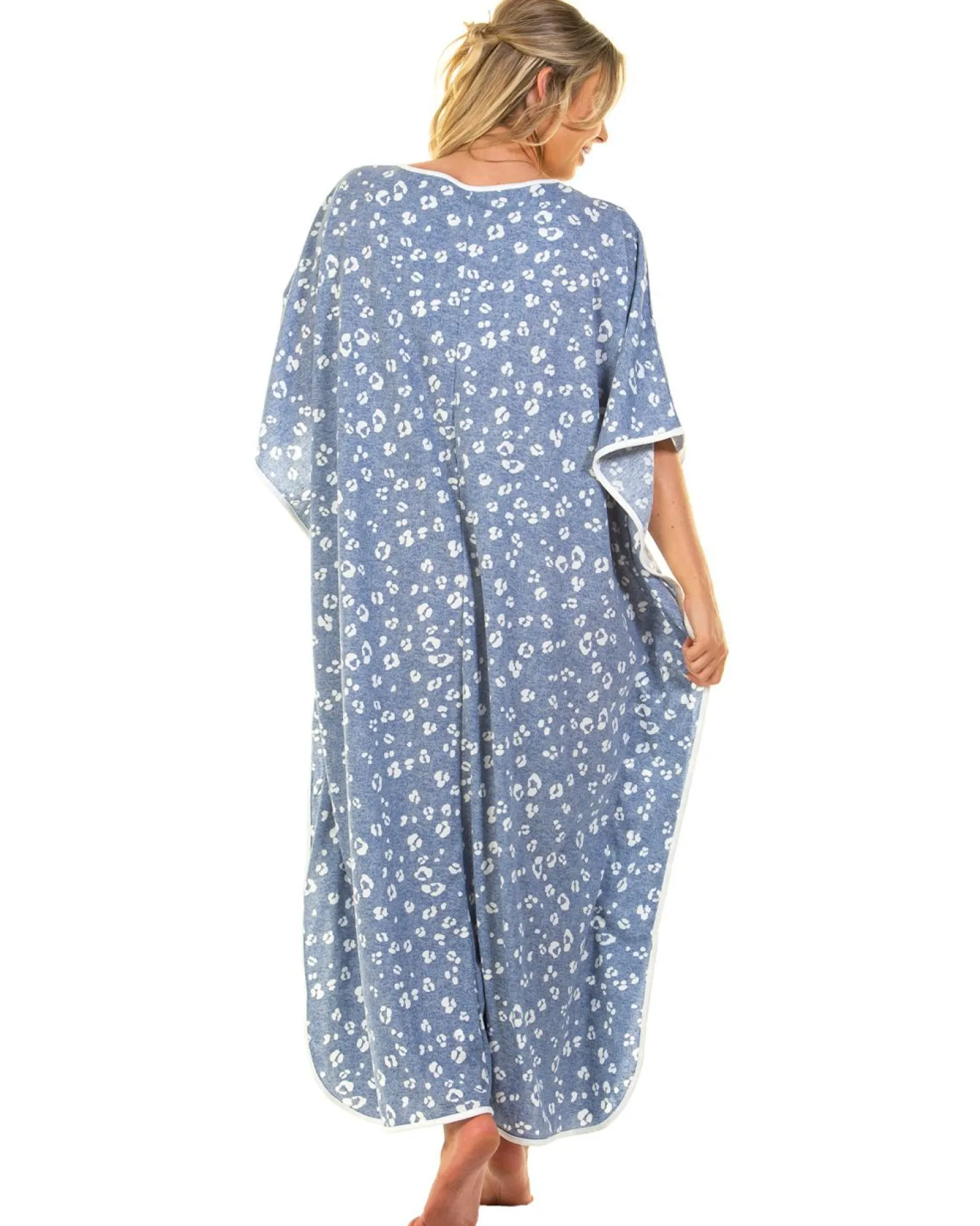 la_marquise_heather_leopa_2-7.webp La Marquise Nighties | Heather Leopard Kaftan - Blue