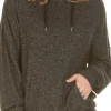 La Marquise Pyjamas | Lush Lounge Cloudknit Cowl Neck Pyjamas - Charcoal