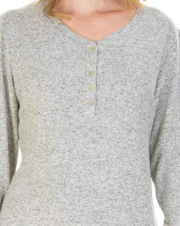 La Marquise Pyjamas | Lush Lounge Cloudknit Pyjamas - Grey