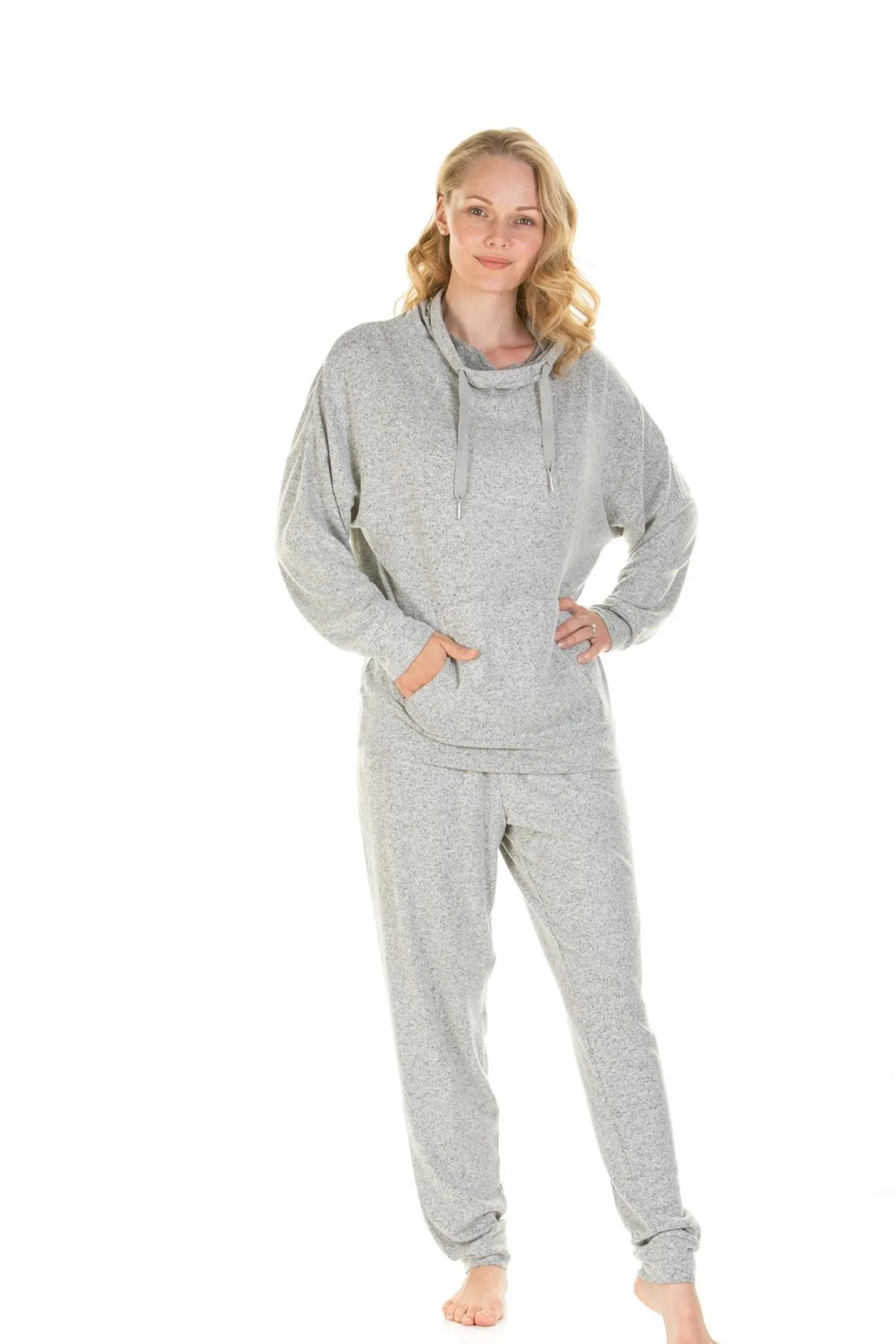 la_marquise_lush_lounge_c_1-5.webp La Marquise Pyjamas | Lush Lounge Cloudknit Cowl Neck Pyjamas - Grey
