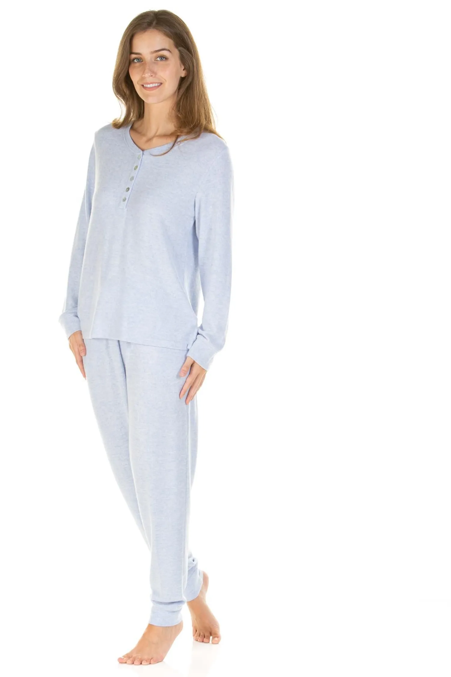 la_marquise_lush_lounge_c_2-2.webp La Marquise Pyjamas | Lush Lounge Cloudknit Pyjamas - Blue