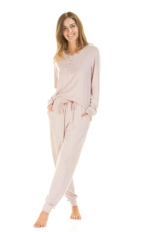 La Marquise Pyjamas | Lush Lounge Cloudknit Pyjamas - Pink