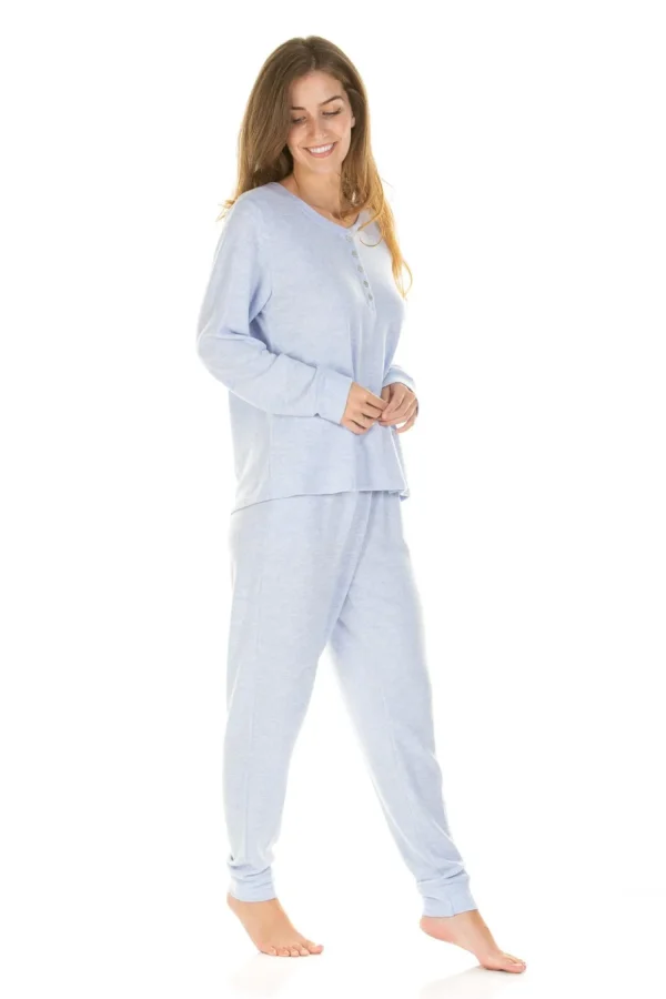 La Marquise Pyjamas | Lush Lounge Cloudknit Pyjamas - Blue