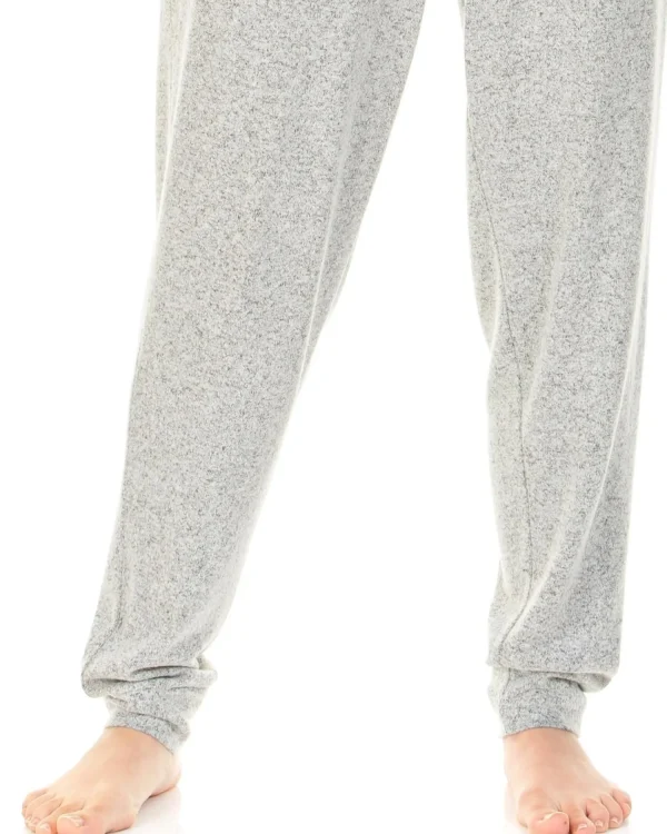 La Marquise Pyjamas | Lush Lounge Cloudknit Cowl Neck Pyjamas - Grey
