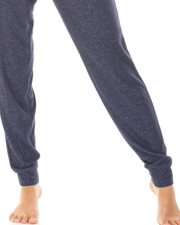 La Marquise Pyjamas | Lush Lounge Cloudknit Cowl Neck Pyjamas - Navy