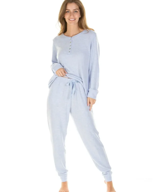 La Marquise Pyjamas | Lush Lounge Cloudknit Pyjamas - Blue