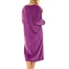 La Marquise Dressing Gowns | Midnight Tulip Zip Dressing Gown - Purple