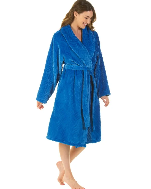 La Marquise Dressing Gowns | Midnight Tulip Dressing Gown - Teal