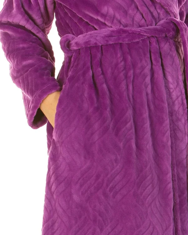 La Marquise Dressing Gowns | Midnight Tulip Dressing Gown - Purple