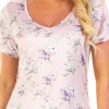La Marquise Pyjamas | Orchid Silkyknit Cropped Pyjamas - Pink