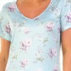 La Marquise Pyjamas | Orchid Silkyknit Cropped Pyjamas - Blue