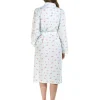 La Marquise Dressing Gowns | Pink Blush Jersey Wrap - Turquoise