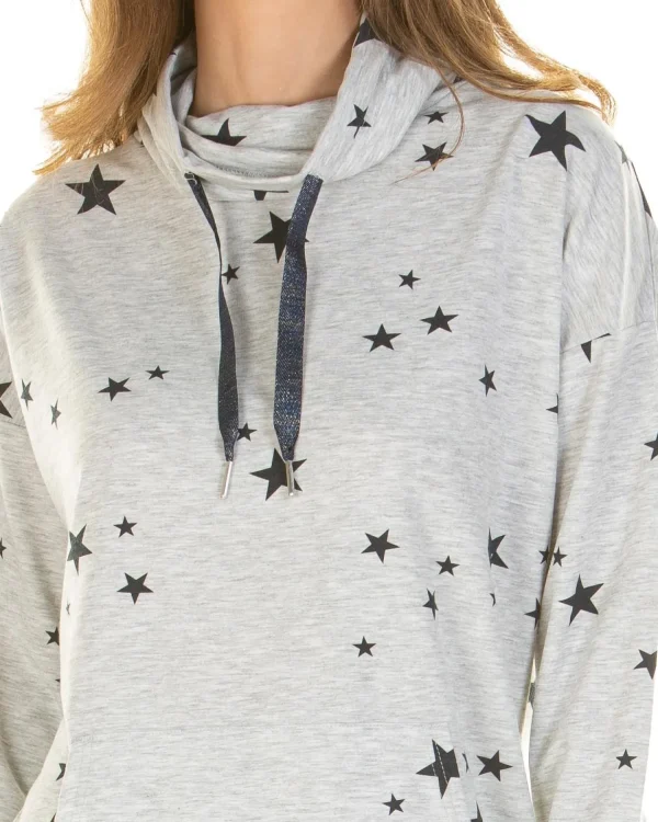 La Marquise Pyjamas | Starry Days Cowl Neck Jersey Pyjamas
