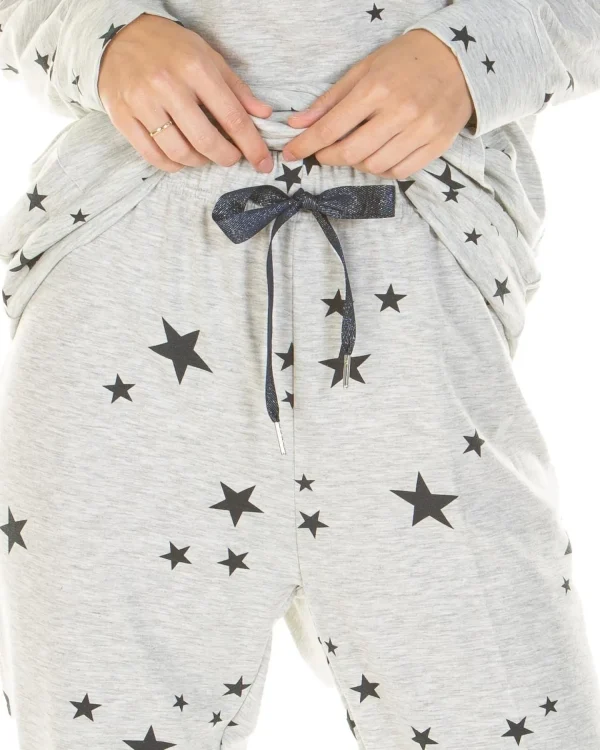 La Marquise Pyjamas | Starry Days Cowl Neck Jersey Pyjamas