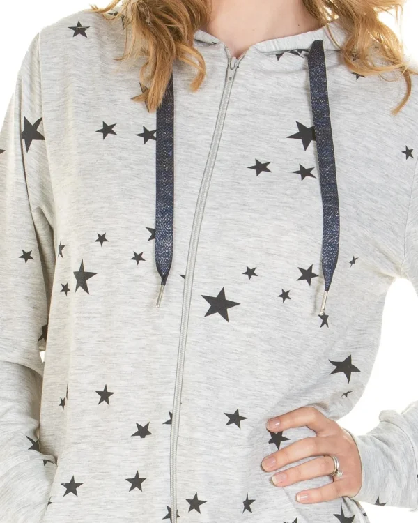 La Marquise Onesies | Starry Days Jersey Hooded Onesie