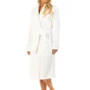 La Marquise Dressing Gowns | Tulip Embossed Dressing Gown - Ivory