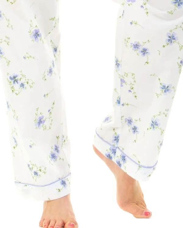La Marquise Pyjamas | Wallflower Button Pyjamas - Blue