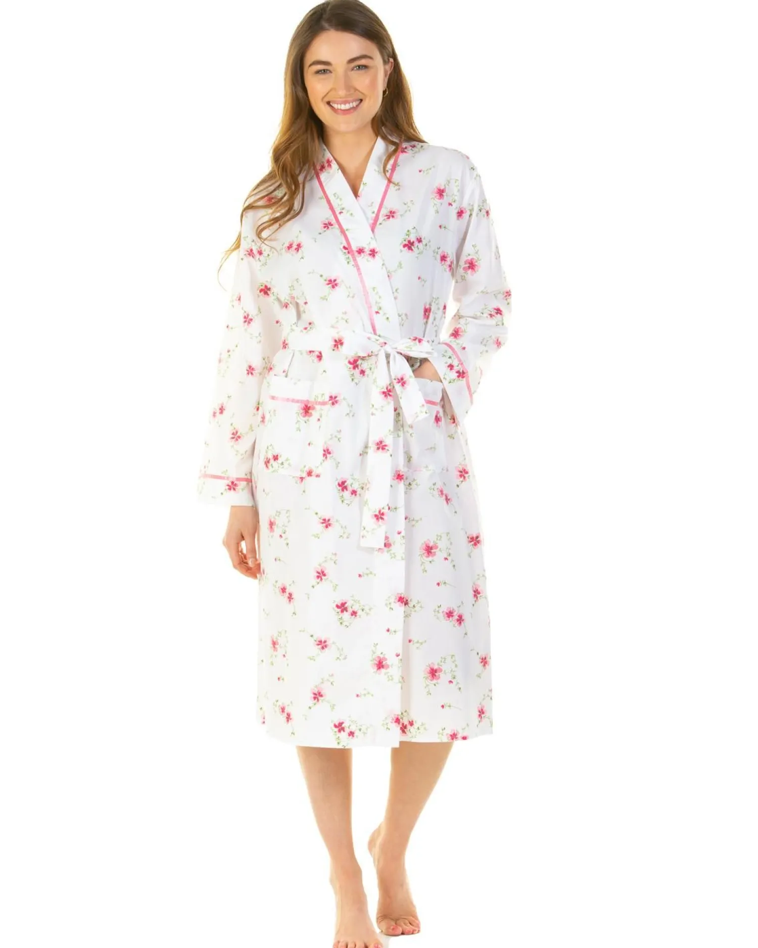 la_marquise_wallflower_ro_1-1.webp La Marquise Dressing Gowns | Wallflower Robe - Pink