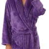 Lady Olga Dressing Gowns | Jasmine Soft Feel Dressing Gown - Purple
