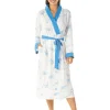 Lady Olga Dressing Gowns | Jersey Floral Dressing Gown - Blue