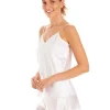 Lady Olga Pyjamas | Luxury Satin Camisole - White