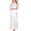 Lady Olga Dressing Gowns | Luxury Satin Dressing Gown - White